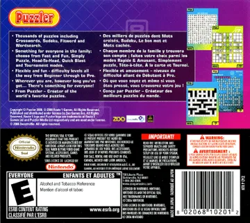 Puzzler Collection (Europe) box cover back